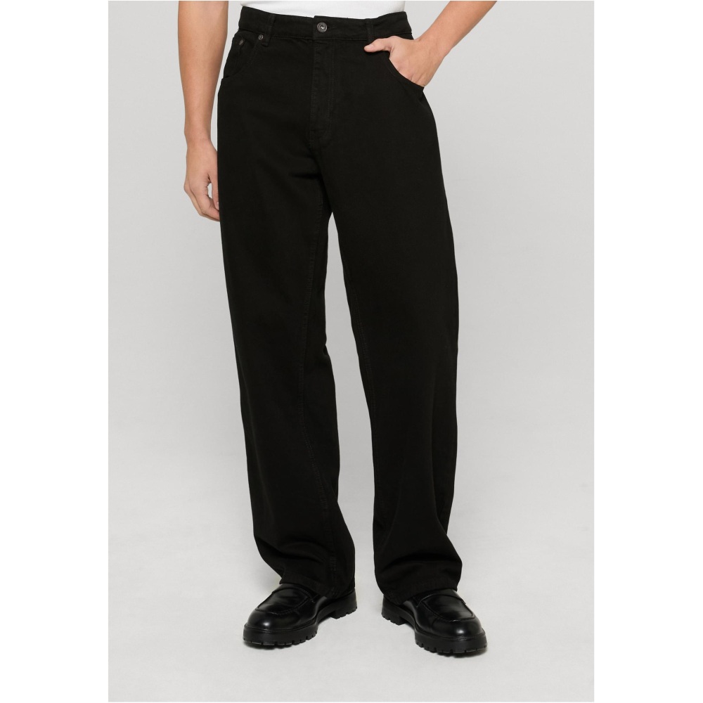 Rocawear - JJ Baggy Denim Hose gerades bein - Schwarz